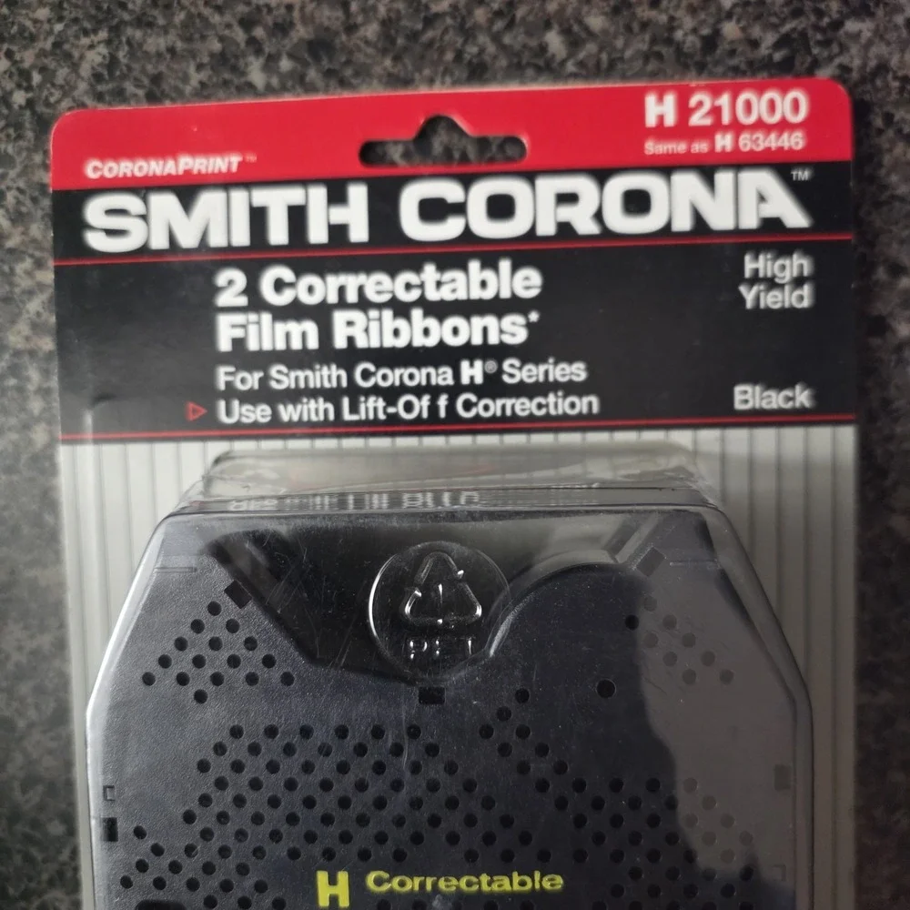 Smith Corona H 21000 Correctable Film Ribbon Black Lot‎ of 2 Packs 4 Total OEM